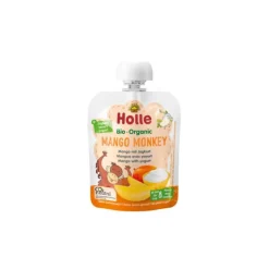 Holle Bio Mango Monkey Saqueta De Iogurte E Manga 85g +8M