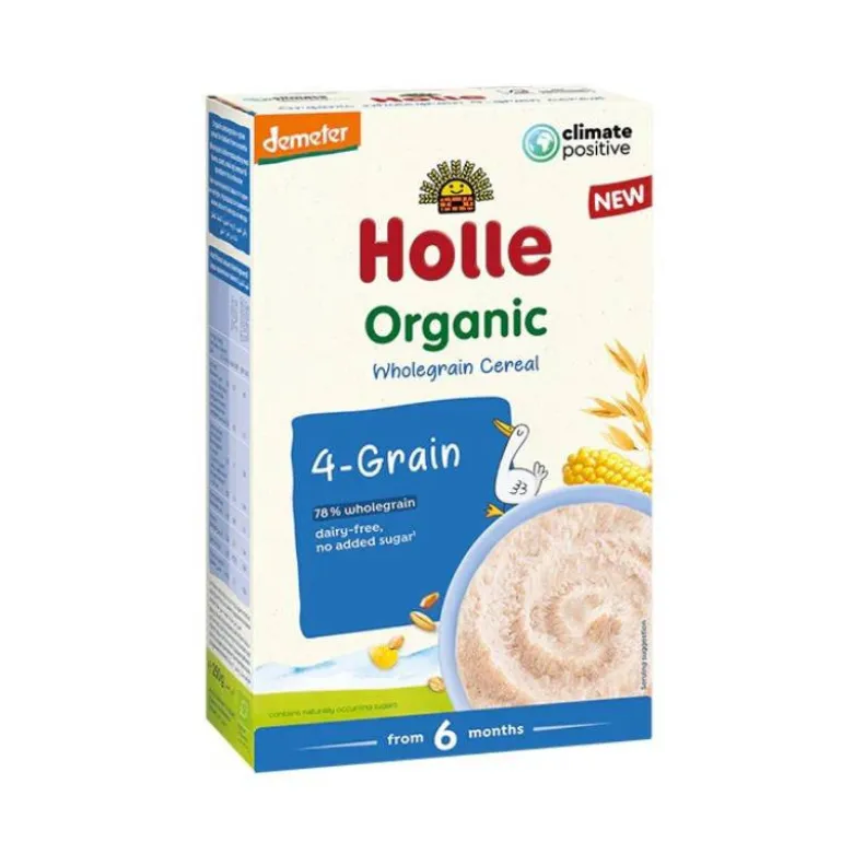 Holle Bio Papa 4 Cereais +6M 250g