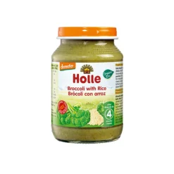 Holle Bio Pure Brocolo+Arroz 190g +4M