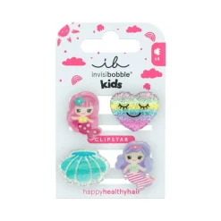 Invisibobble Kids Clipstar | 4 Molas Mermaid Dreams para Criança