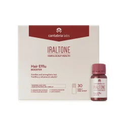Iraltone Hair Efflu Booster 30 Frascos | Suplemento Queda de Cabelo Sazonal e Crescimento