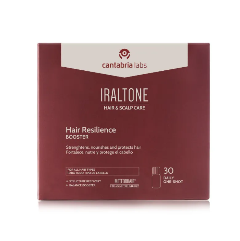 Iraltone Hair Resilience Booster 30 Frascos | Suplemento para Cabelo Forte, Denso e Resiliente