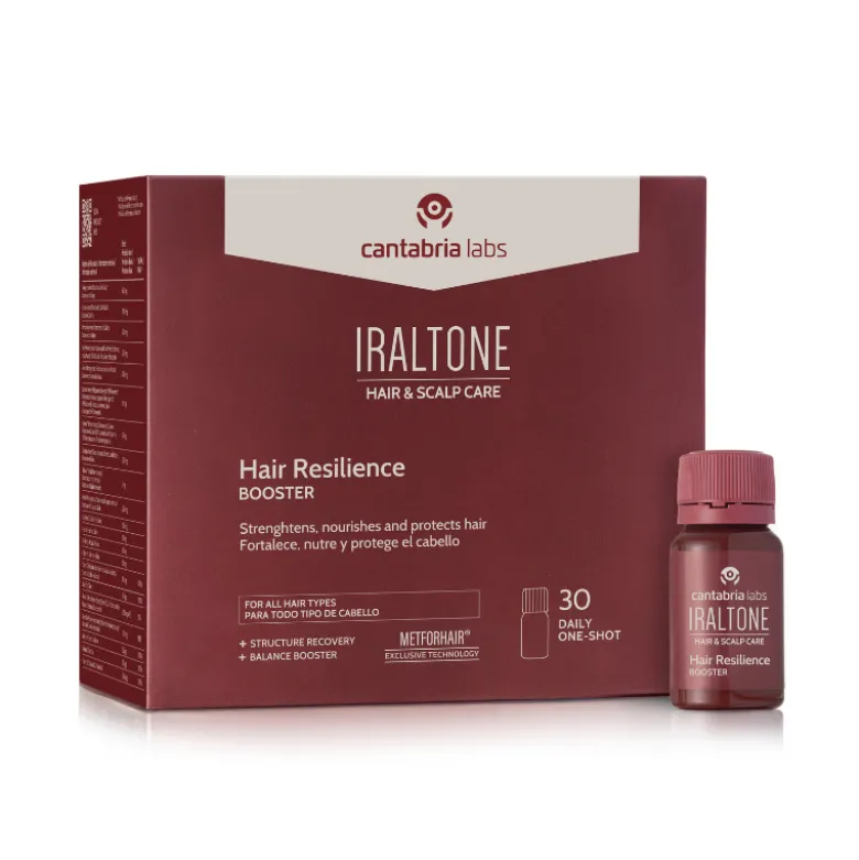 Iraltone Hair Resilience Booster 30 Frascos | Suplemento para Cabelo Forte, Denso e Resiliente