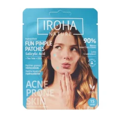 Iroha Acne Prone Skin Fun Patches Emoji Microdardos 15ud | Tratamento Rápido