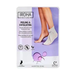 Iroha 2 Meias Peeling e Esfoliantes Pés Lavanda | Pés macios, lisos e renovados