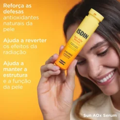 ISDIN Sun AOx Serum 30ml | Sérum Facial Antioxidante Pré e Pós Sol, Anti-Envelhecimento, Hidratação e Reparação