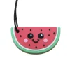 Jellystone Colar Mordedor Melancia | Silicone Alimentar para Ansiedade Infantil | Comp 30cm