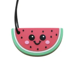 Jellystone Colar Mordedor Melancia | Silicone Alimentar para Ansiedade Infantil | Comp 30cm