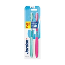 Jordan Target Soft Escova de Dentes Gengivas Pack x2