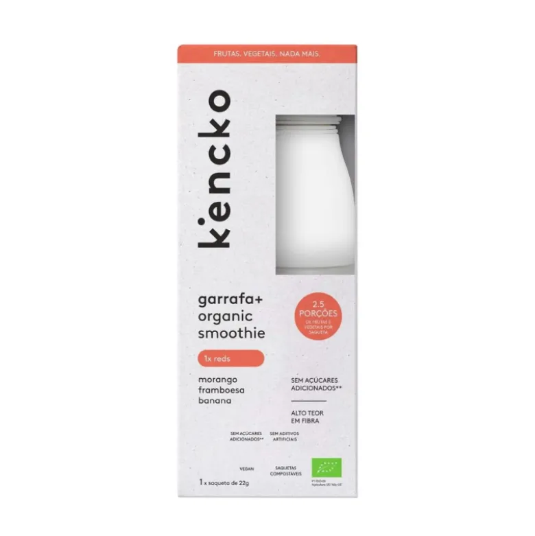 Kencko Pack Garrafa + Smoothie BIO Reds 22g | Vitamina C + Fibra