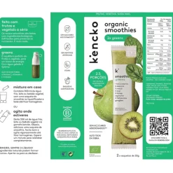 Kencko Smoothie BIO Greens 2x22g | Batido Vitamina C + Fibra