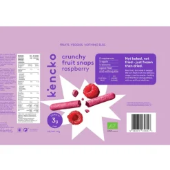 Kencko Snaps Fruta BIO Framboesa 10g | Snack Crocante de Fruta