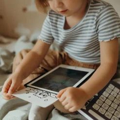 Kidywolf KIDYDRAW-MINI Tablet Desenho Dinossauros LCD | 30 Ilust. +4A