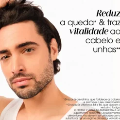 Klorane Capilar Antiqueda Suplemento | 90 Cápsulas | Força para Cabelo e Unhas