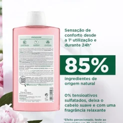 Klorane Champô Peónia Bio 2x400ml | Couro Cabeludo Sensível