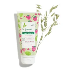 Klorane Petit Junior Gel de Duche 2 em 1 Framboesa 200ml