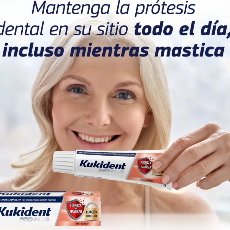Kukident Firmeza ao Mastigar Creme Adesivo sem Sabor 57g | Sabor neutro