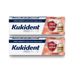 Kukident Firmeza Mastigar Creme Adesivo Neutro 2x40g