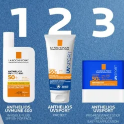 La Roche-Posay Anthelios UVSport Loção SPF50+ 200ml | Aplicável em pele molhada ou suada