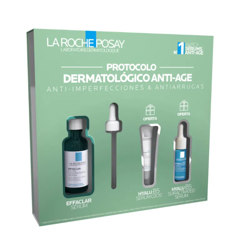 La Roche-Posay Coffret Natal 2025 Effaclar | Protocolo Anti-imperfeições & Antirrugas