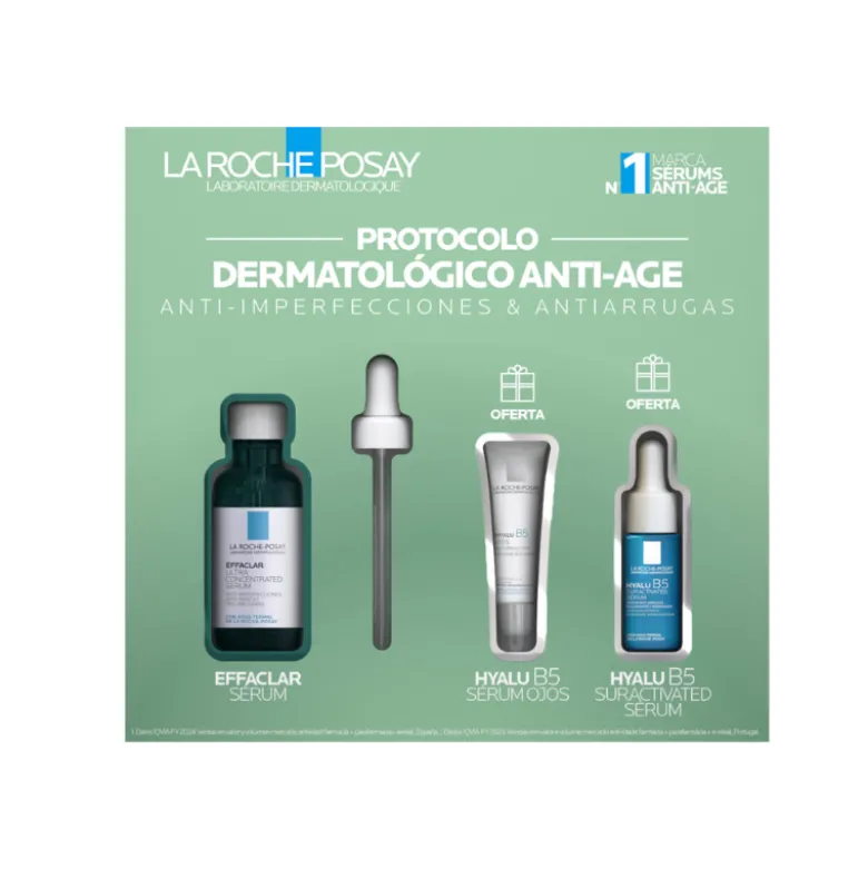 La Roche-Posay Coffret Natal 2025 Effaclar | Protocolo Anti-imperfeições & Antirrugas