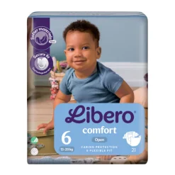 Libero Comfort 6 Fralda 13-20kg | 21 Fraldas - Proteção até 12 Horas