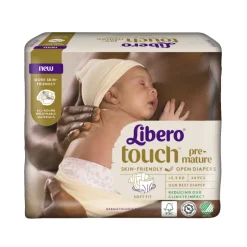 Libero Touch Pre-Mature Até 2,5Kg 24 Unidades | Fraldas para Bebés Prematuros