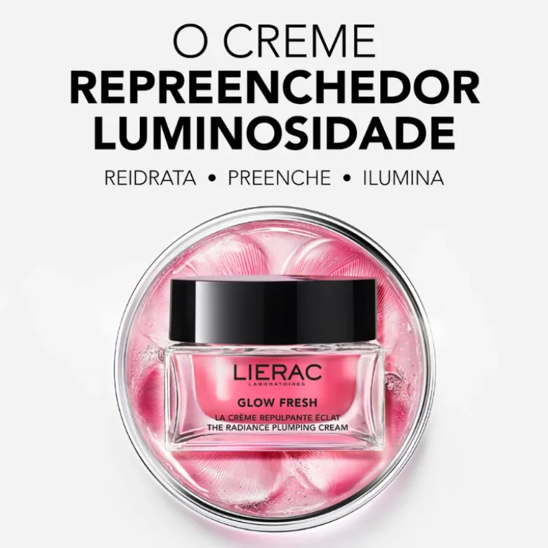 Lierac Glow Fresh Creme Preenchedor Luminosidade 50ml | Pele normal a seca