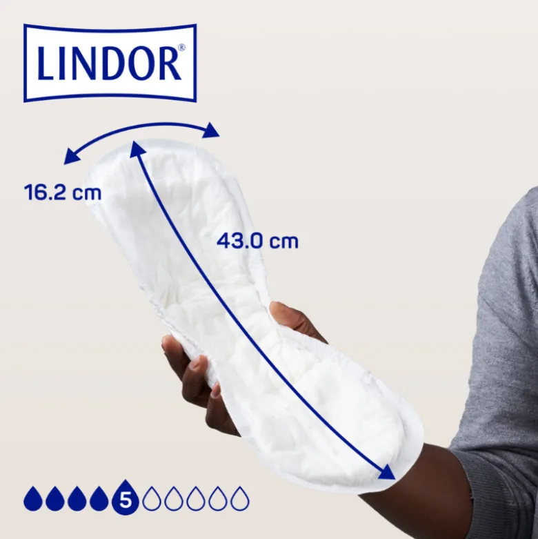 Lindor Lady Pad Maxi Pensos (5 Gotas) 14 Unidades