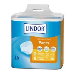 Lindor Pants Plus Grande Cuecas G (6 Gotas) 14 Unidades