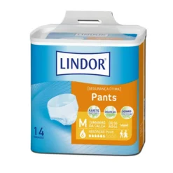 Lindor Pants Plus Médio Cuecas M (6 Gotas) 14 Unidades
