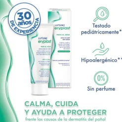 Lutsine Eryplast Pasta de Água Bebé Antivermelhidão 125g