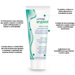 Lutsine Eryplast Pasta de Água 125g + Necessaire Proteção Fralda Bebé