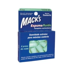 Mack's Espuma Ruído Tampões Auriculares 5 Pares