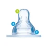 MAM Tetina Fluxo 1 +0M 2 Unidades | Silicone SkinSoft para Biberão Leite Materno e Chá