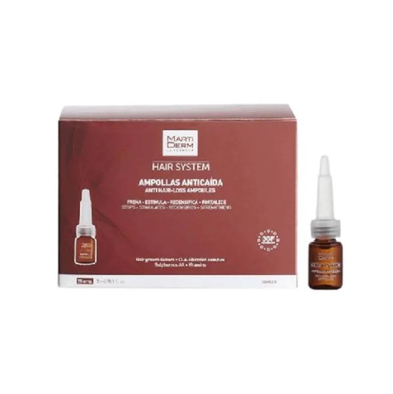 Martiderm Hair System Ampolas Antiqueda x28