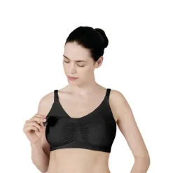 Medela Sutiã Amamentação 3 em 1 Preto L | Extração Mãos-Livres | Conforto Adaptive Stretch