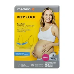 Medela Sutiã Amamentação Keep Cool Branco S | Com Zonas de Respiração e Secagem Rápida