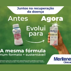 Meritene Clinical Protein 1.25 Chocolate 4x200ml | Oncologia, Desnutrição ou risco de desnutrição, Pós-operatório, Idoso frágil