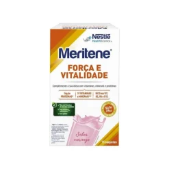 Meritene Força e Vitalidade Morango Saquetas Pó x15