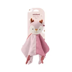 Miniland Baby Deer Doudou Veado Rosa | Tecido Macio