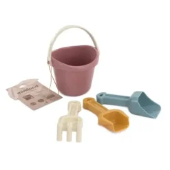 Miniland Conjunto de Praia Pequeno Rosa Eco | Conjunto Balde, Pá, Ancinho e Peneira