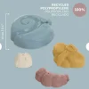 Miniland 4 Formas Geométricas para Areia | Cor Creme