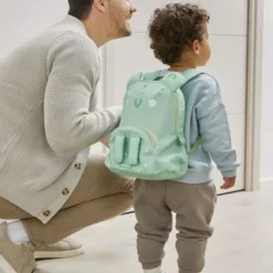 Miniland Mochila Infantil Ecothermibag Kid Frog | Mochila Sapo Térmica com Bolso para Garrafa