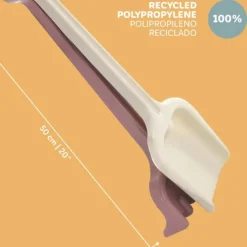 Miniland Pá e Ancinho Grande Creme e Rosa | 100% Reciclado