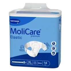 Molicare Premium Elastic Fraldas XL (9 Gotas) 14 Unidades