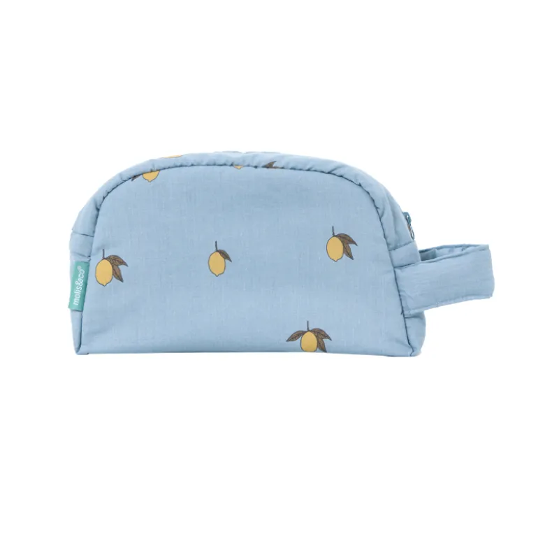 Molis&Co Necessaire de Viagem Colima 17x28cm | Organizador para Mala de Bebé | Estampado Limões