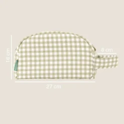 Molis&Co Necessaire de Viagem Mint Tea 16x27cm | Organizador para Mala de Bebé | Impermeável