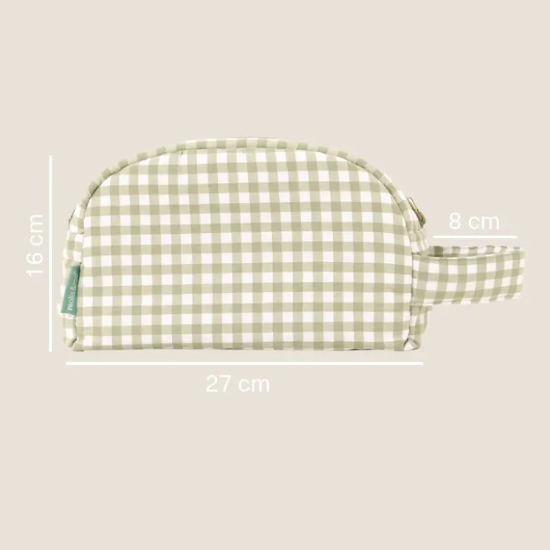 Molis&Co Necessaire de Viagem Mint Tea 16x27cm | Organizador para Mala de Bebé | Impermeável