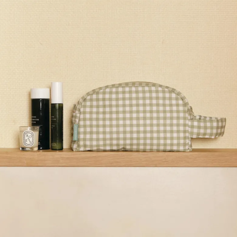 Molis&Co Necessaire de Viagem Mint Tea 16x27cm | Organizador para Mala de Bebé | Impermeável